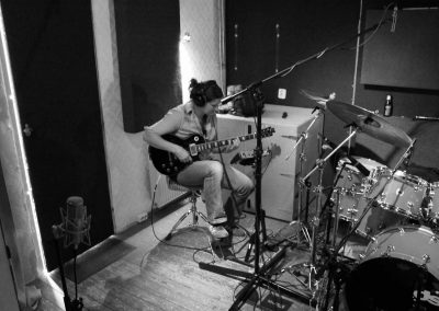 Recording Session Sum Of Its Parts - Vita van der Lijke Playing Guitar